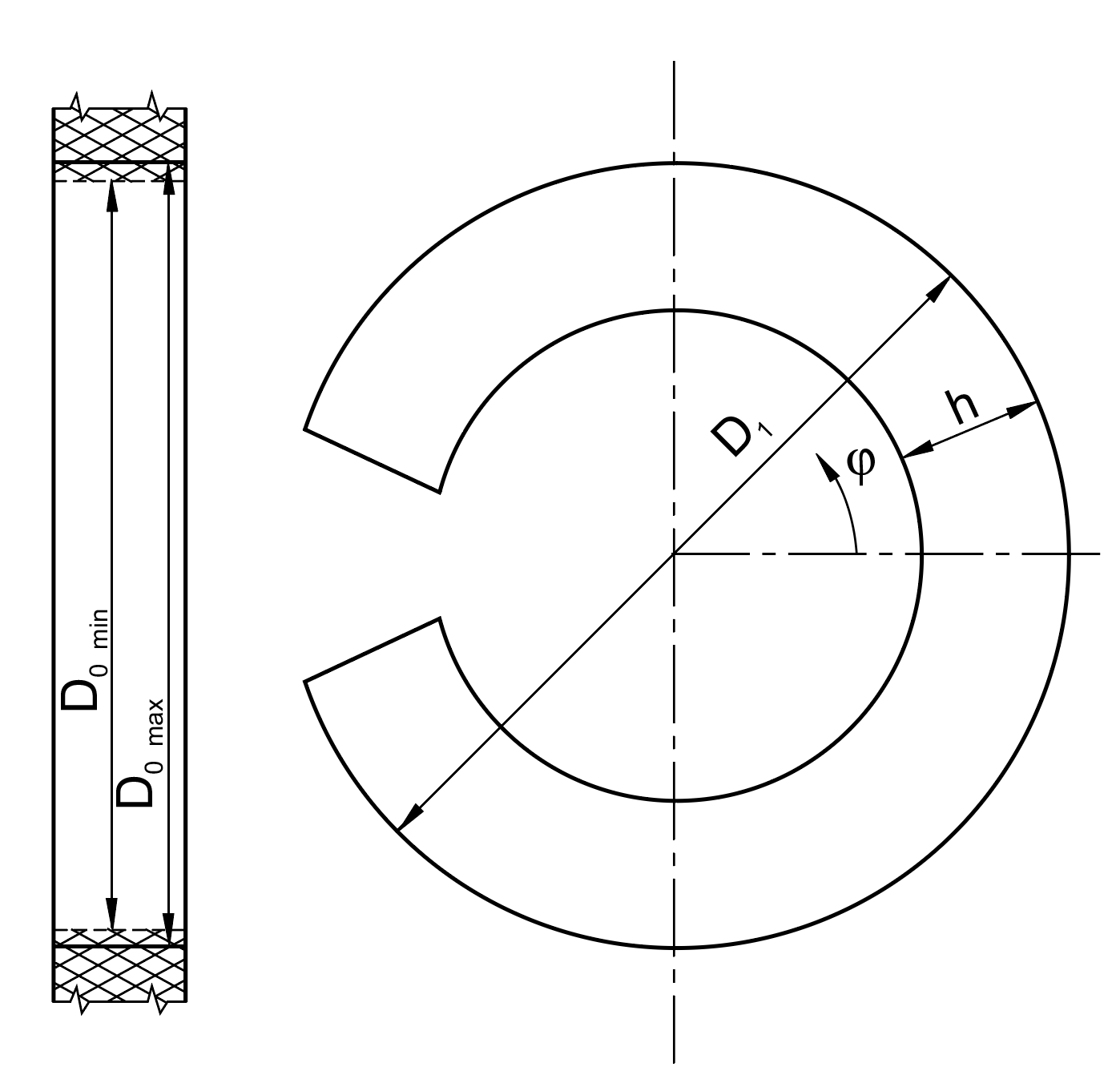 Pasador ranurado tubular